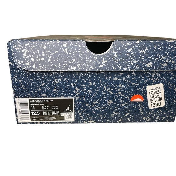 Air Jordan 4 Retro Midnight Navy Men’s Sneakers size 11 in Great Used Condition - Picture 7 of 8